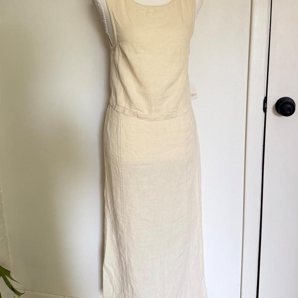 Free People Linen Two-Piece Maxi Set | XS | NWT